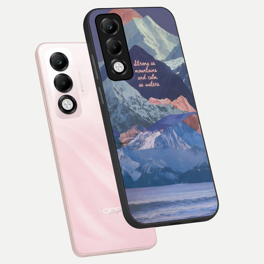  Celestial Mountain Calm phone case For Oppo K13x 5G showing premium glass back cover with detailed artwork