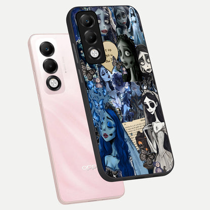  Corpse Bride Posters phone case For Oppo K13x 5G showing premium glass back cover with detailed artwork