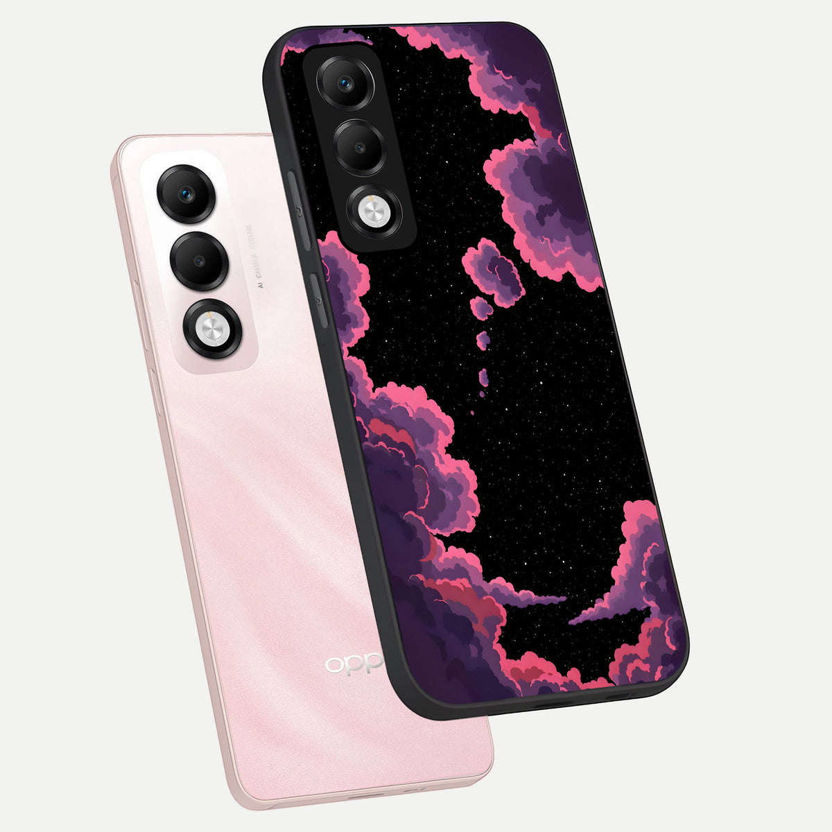  Cosmic Cloud Journey phone case For Oppo K13x 5G showing premium glass back cover with detailed artwork