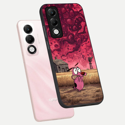  Courage Under Sky phone case For Oppo K13x 5G showing premium glass back cover with detailed artwork