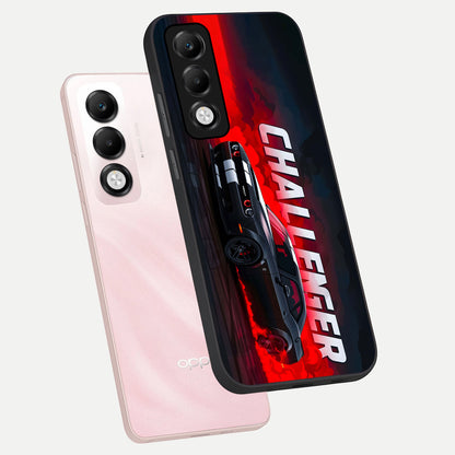  Crimson Challenger Fury phone case For Oppo K13x 5G showing premium glass back cover with detailed artwork
