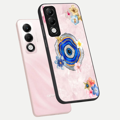  Divine Aura Bloom phone case For Oppo K13x 5G showing premium glass back cover with detailed artwork