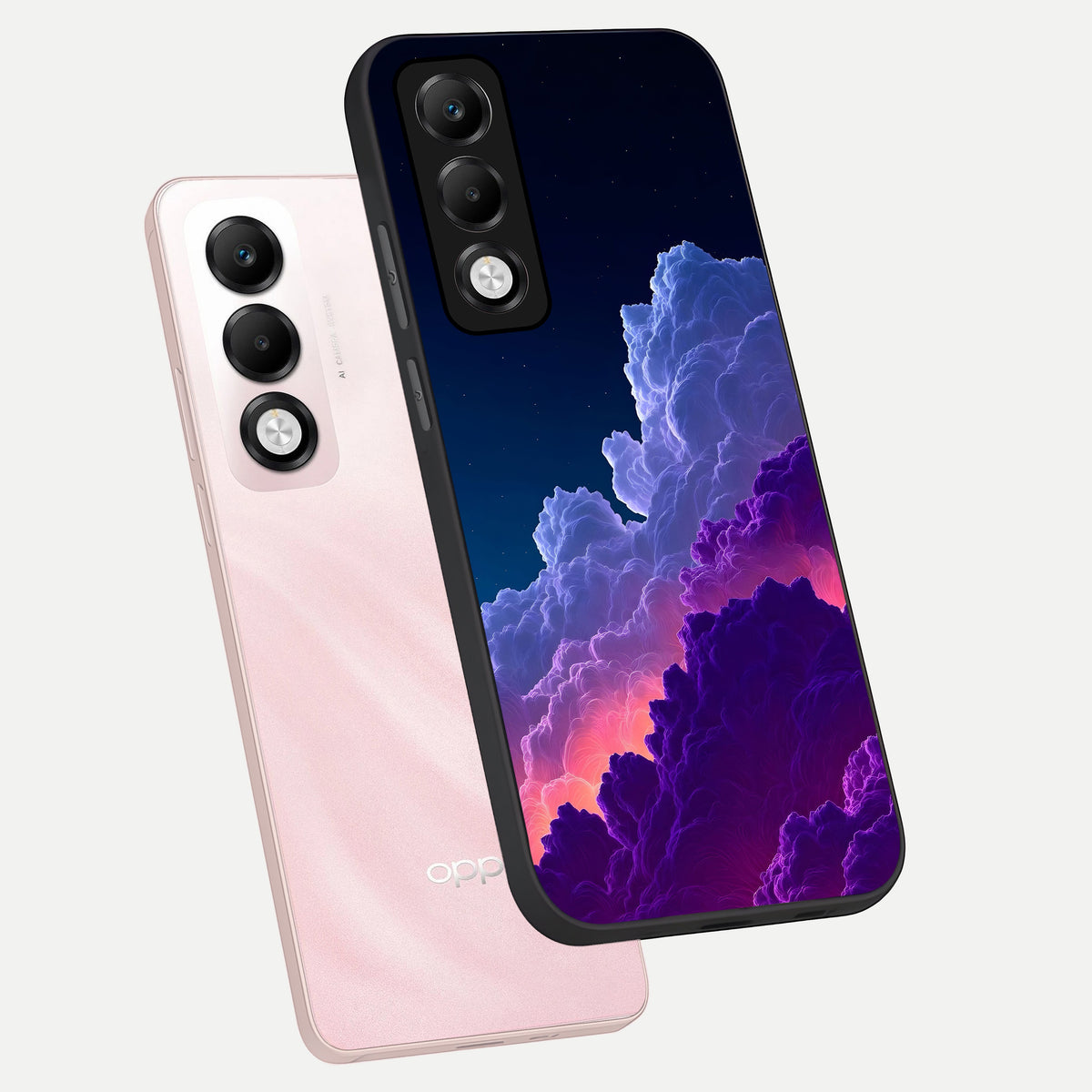  Dreamy Cloud Skies phone case For Oppo K13x 5G showing premium glass back cover with detailed artwork
