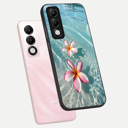  Floating Bloom Bliss phone case For Oppo K13x 5G showing premium glass back cover with detailed artwork