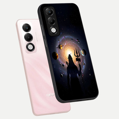  Galactic Shiva Vision phone case For Oppo K13x 5G showing premium glass back cover with detailed artwork