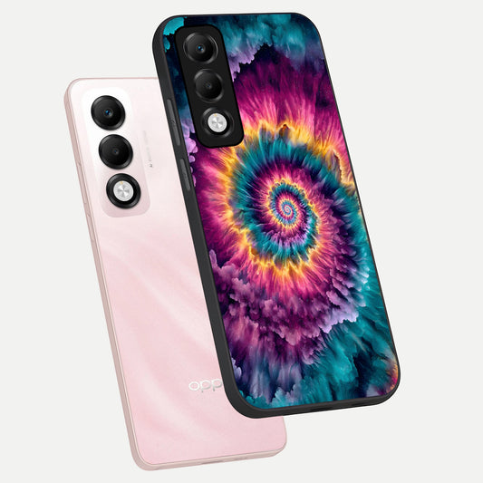  Galactic Spiral Burst phone case For Oppo K13x 5G showing premium glass back cover with detailed artwork