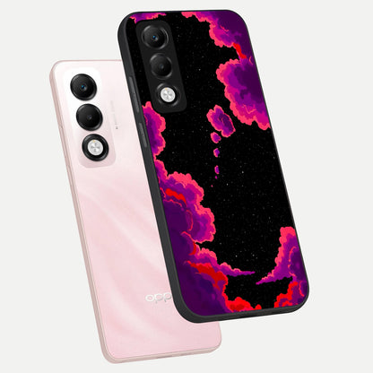  Galaxy Dream Frame phone case For Oppo K13x 5G showing premium glass back cover with detailed artwork