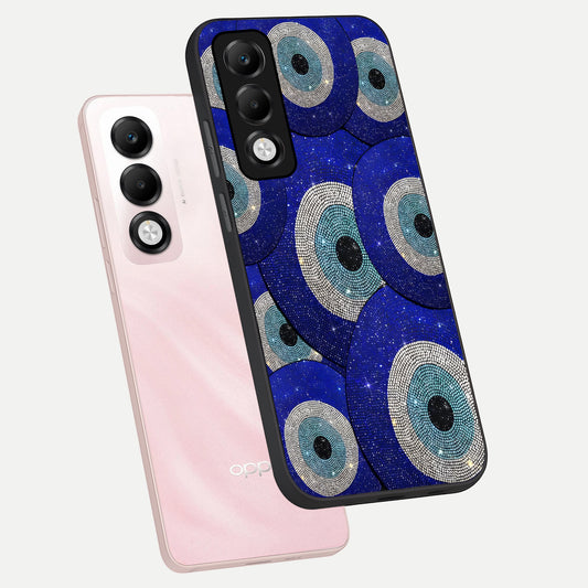  Galaxy Eye Flow phone case For Oppo K13x 5G showing premium glass back cover with detailed artwork