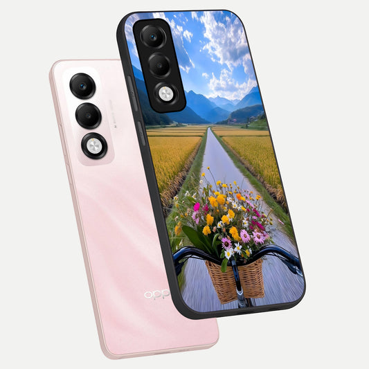  Golden Field Journey phone case For Oppo K13x 5G showing premium glass back cover with detailed artwork