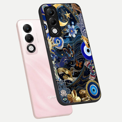  Golden Moon Magic phone case For Oppo K13x 5G showing premium glass back cover with detailed artwork