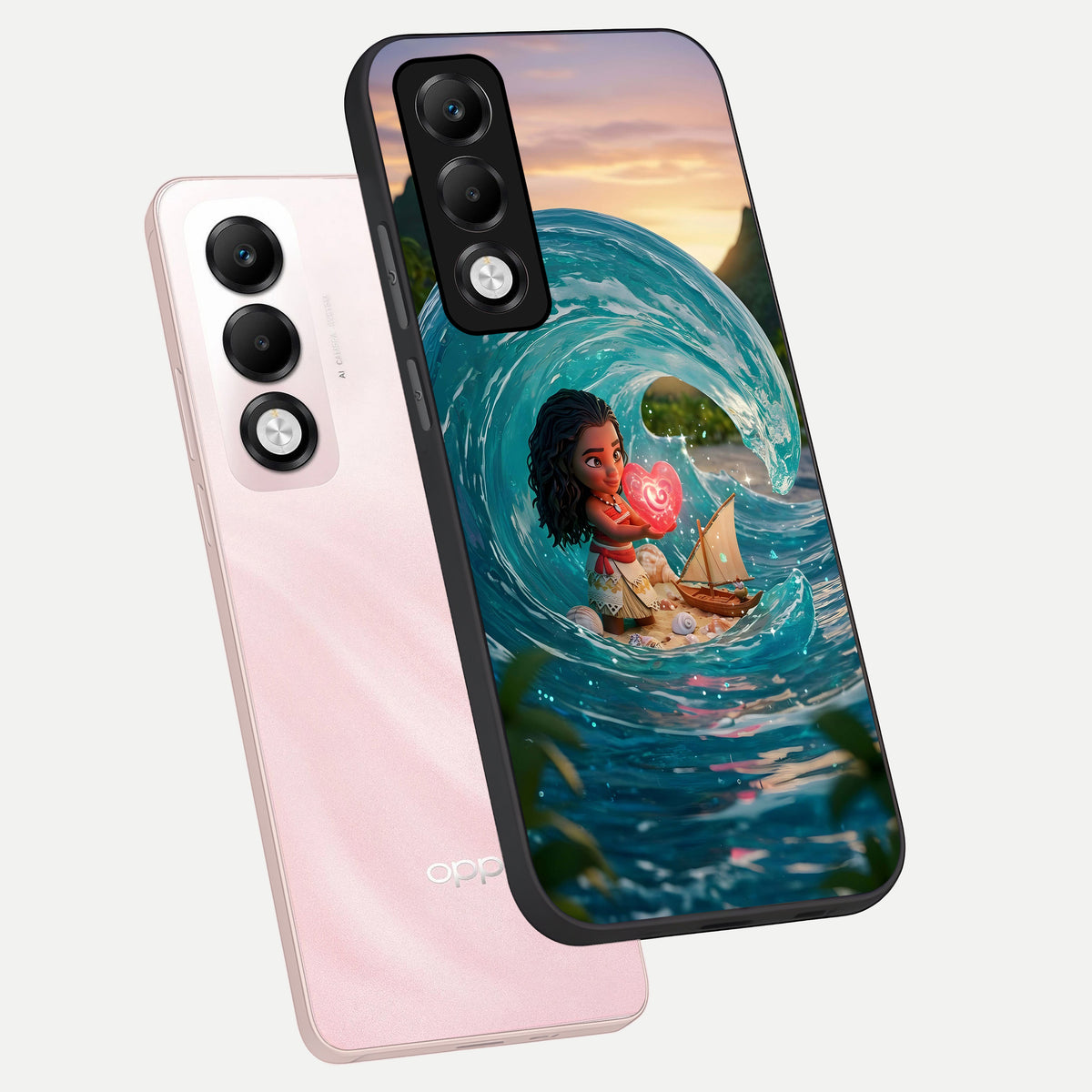  Heart of Ocean phone case For Oppo K13x 5G showing premium glass back cover with detailed artwork