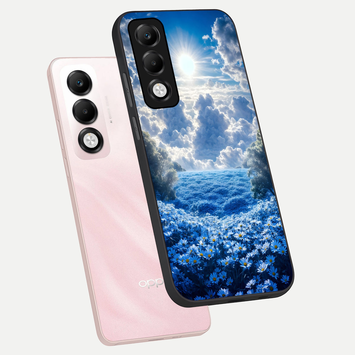  Heavenly Daisy Horizon phone case For Oppo K13x 5G showing premium glass back cover with detailed artwork