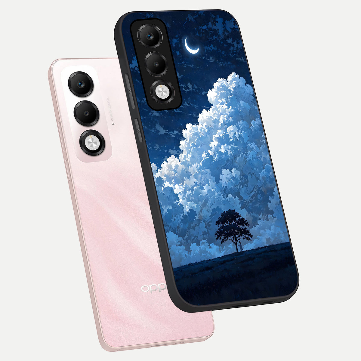  Midnight Sky Serenity phone case For Oppo K13x 5G showing premium glass back cover with detailed artwork