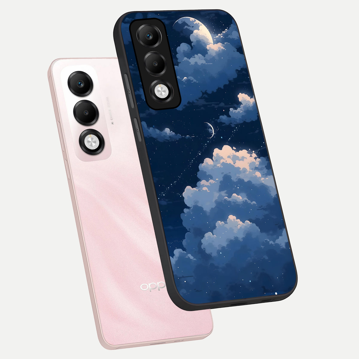 Moon Dream Haze phone case For Oppo K13x 5G showing premium glass back cover with detailed artwork