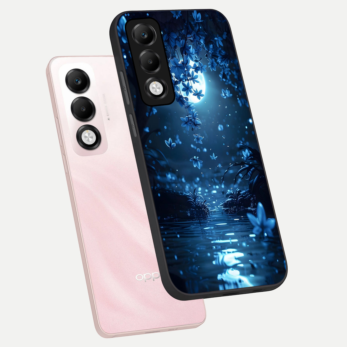  Moonlight Petal Dream phone case For Oppo K13x 5G showing premium glass back cover with detailed artwork