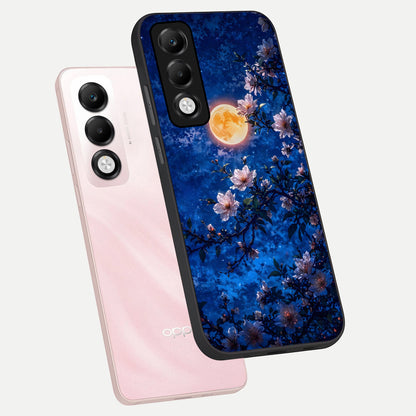  Moonlit Blossoms Night phone case For Oppo K13x 5G showing premium glass back cover with detailed artwork