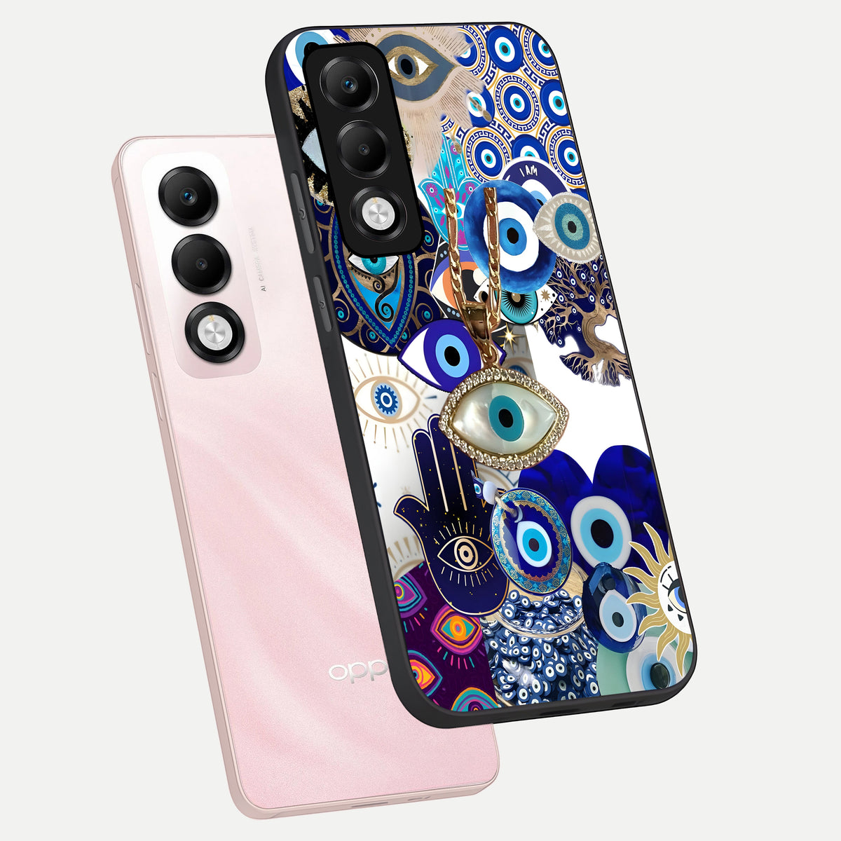  Mystic Charm Eye phone case For Oppo K13x 5G showing premium glass back cover with detailed artwork