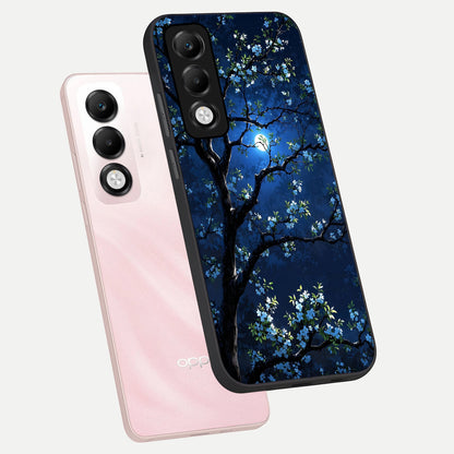  Mystic Floral Night phone case For Oppo K13x 5G showing premium glass back cover with detailed artwork
