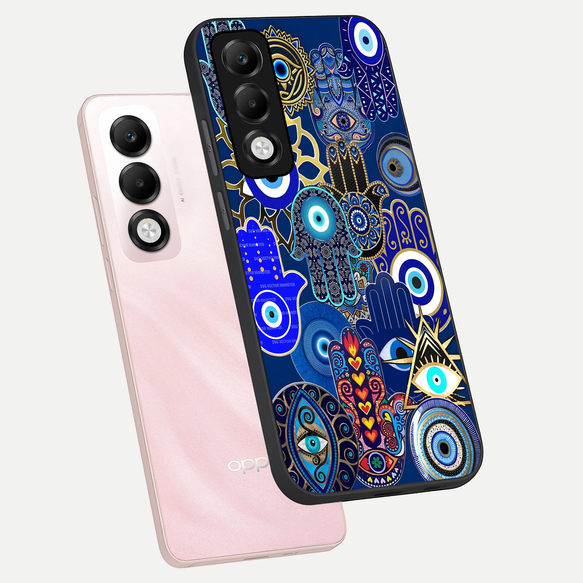  Mystic Palm Guard phone case For Oppo K13x 5G showing premium glass back cover with detailed artwork