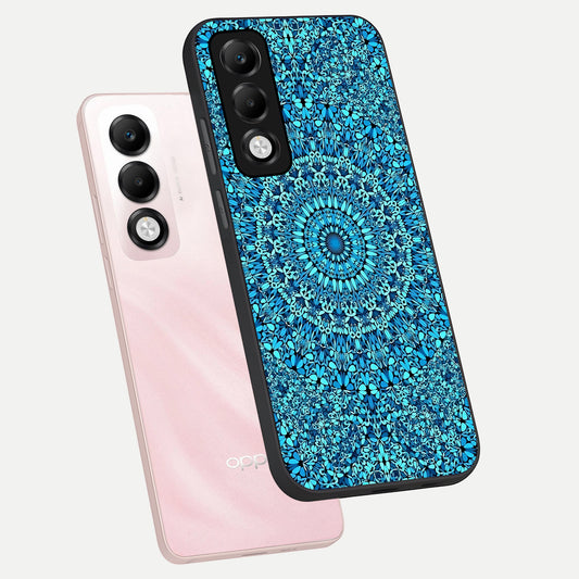  Ocean Bloom Mandala phone case For Oppo K13x 5G showing premium glass back cover with detailed artwork