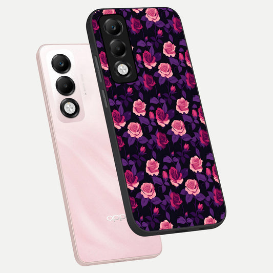  Rose Garden Twilight phone case For Oppo K13x 5G showing premium glass back cover with detailed artwork
