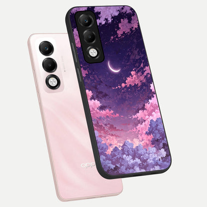  Sky Drift Clouds phone case For Oppo K13x 5G showing premium glass back cover with detailed artwork