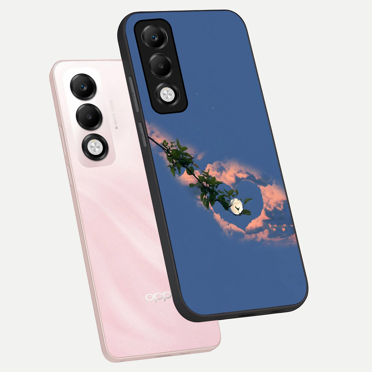  Sky Under Tree phone case For Oppo K13x 5G showing premium glass back cover with detailed artwork