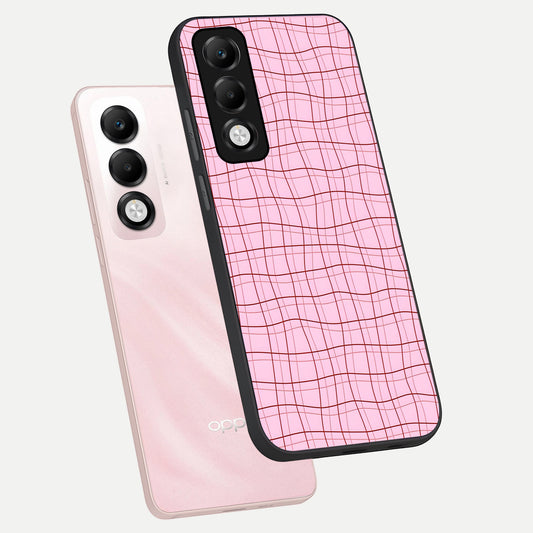  Soft Grid Bliss phone case For Oppo K13x 5G showing premium glass back cover with detailed artwork