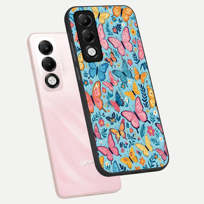  Spring Wing Garden phone case For Oppo K13x 5G showing premium glass back cover with detailed artwork