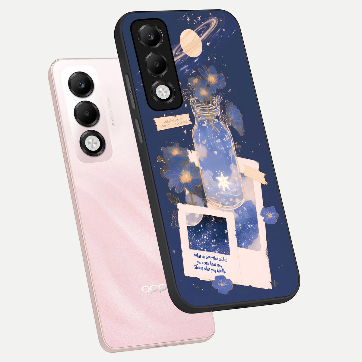  Starlit Cosmic Jar phone case For Oppo K13x 5G showing premium glass back cover with detailed artwork