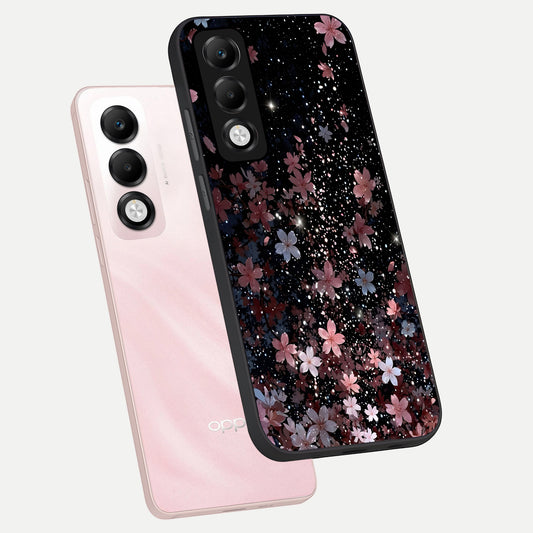  Starlit Flower Dreams phone case For Oppo K13x 5G showing premium glass back cover with detailed artwork