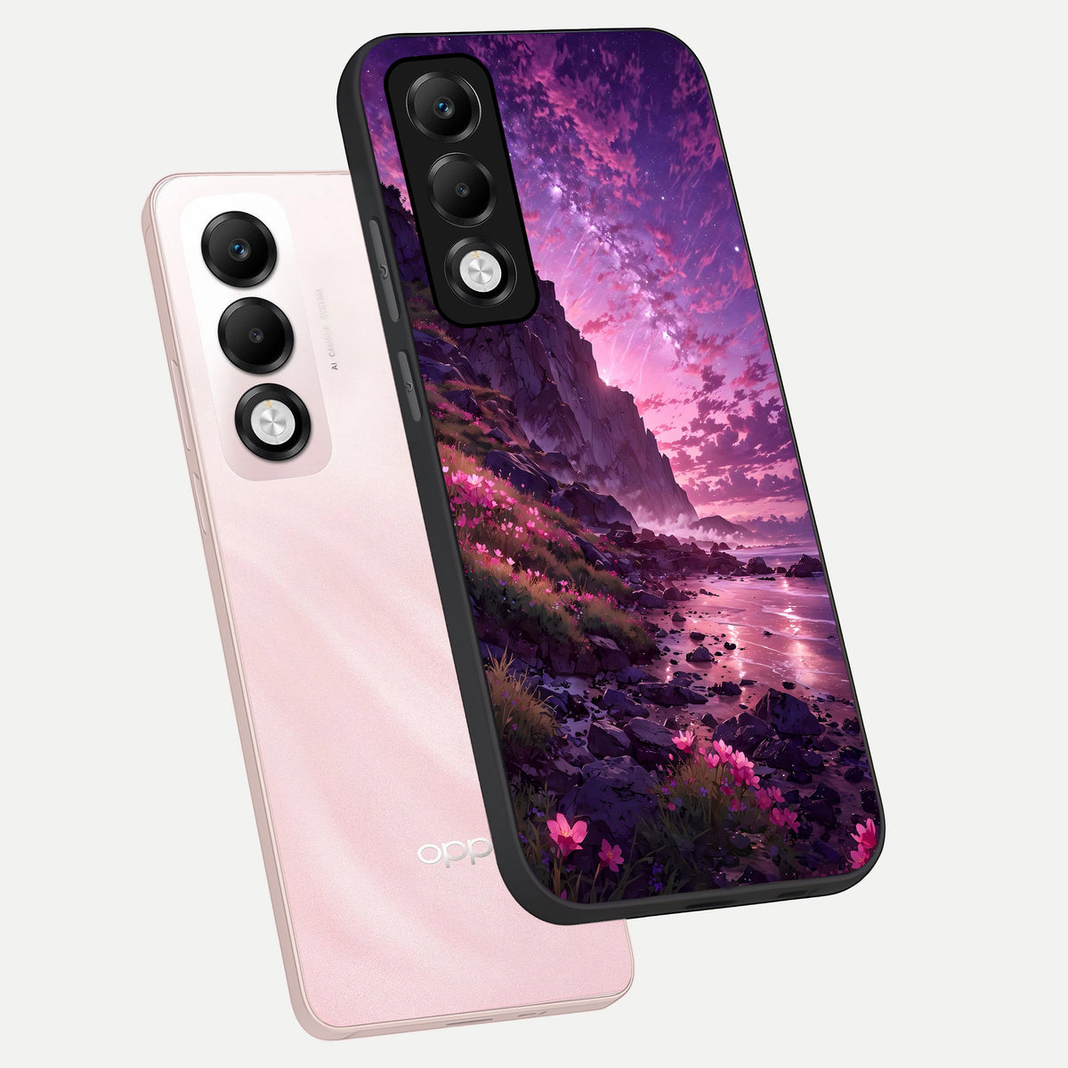  Twilight Blossom Coast phone case For Oppo K13x 5G showing premium glass back cover with detailed artwork