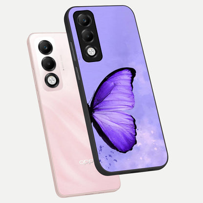  Violet Dream Wing phone case For Oppo K13x 5G showing premium glass back cover with detailed artwork
