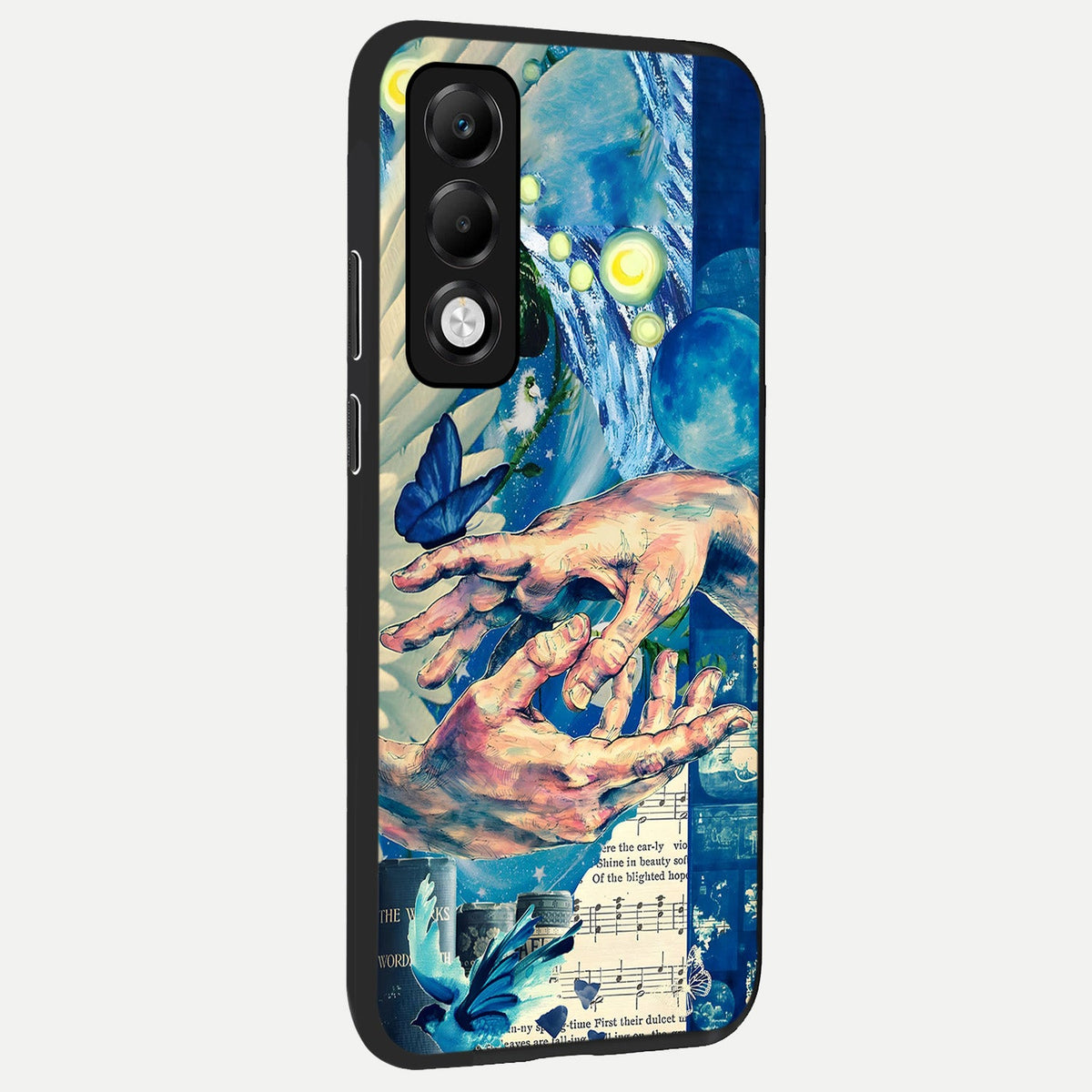  Aesthetic Divider back cover For Oppo K13x 5G slim fit glass case with vibrant aesthetic design