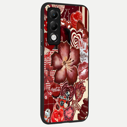  Aesthetic Little Freak back cover For Oppo K13x 5G slim fit glass case with vibrant aesthetic design