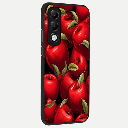  Apple Pattern back cover For Oppo K13x 5G slim fit glass case with vibrant aesthetic design