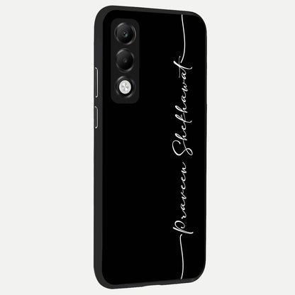  Black Tune Custom Name back cover For Oppo K13x 5G slim fit glass case with vibrant aesthetic design