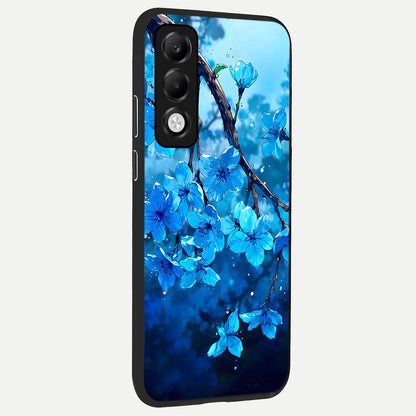  Blue Blossoms Branch back cover For Oppo K13x 5G slim fit glass case with vibrant aesthetic design