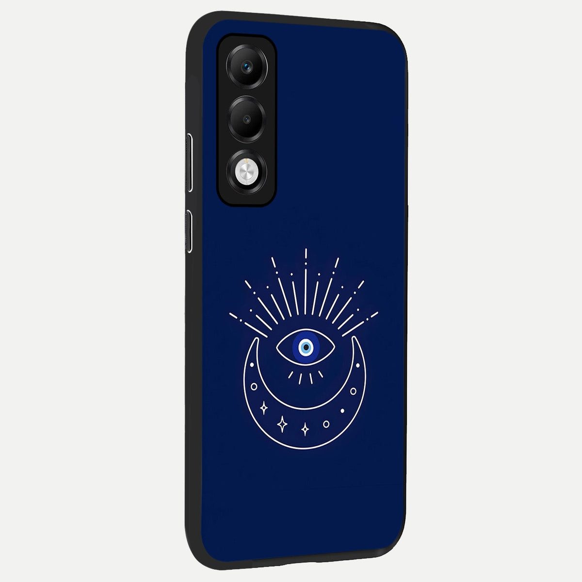  Blue Evil Eye back cover For Oppo K13x 5G slim fit glass case with vibrant aesthetic design