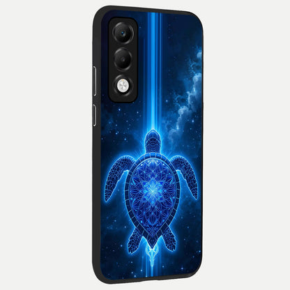  Blue Galaxy Turtle back cover For Oppo K13x 5G slim fit glass case with vibrant aesthetic design