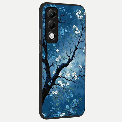  Blue Tree Serenity back cover For Oppo K13x 5G slim fit glass case with vibrant aesthetic design