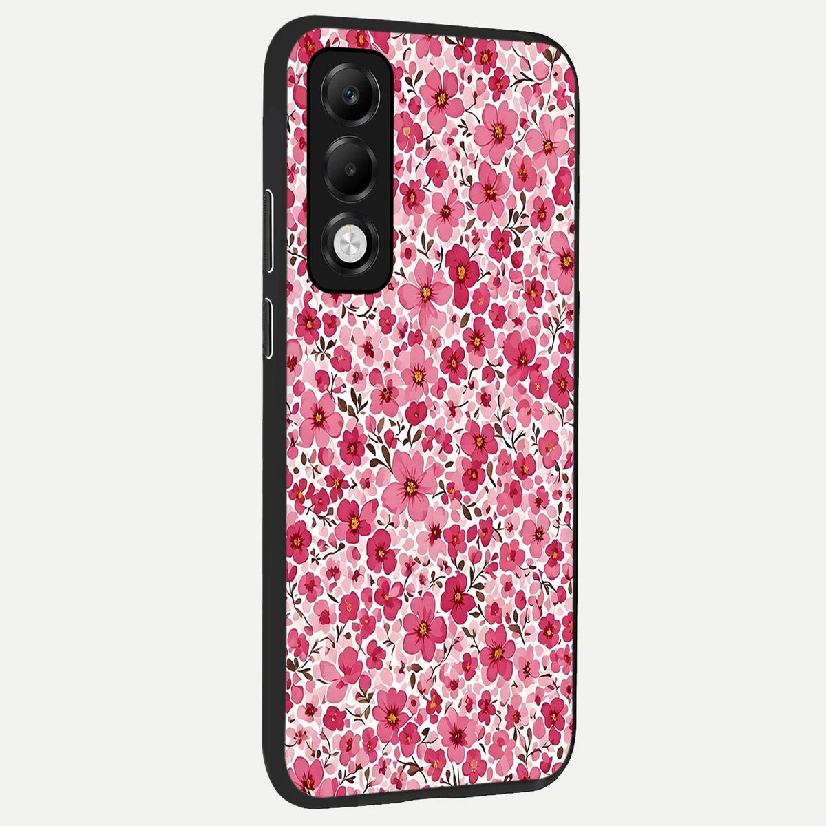  Cherry Blossom Charm back cover For Oppo K13x 5G slim fit glass case with vibrant aesthetic design