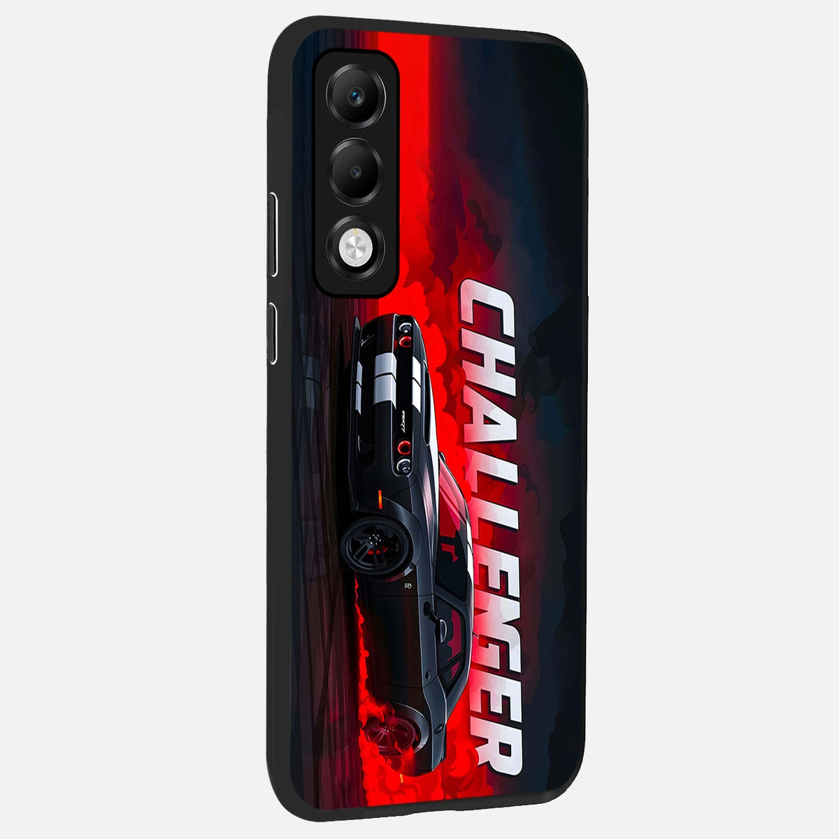  Crimson Challenger Fury back cover For Oppo K13x 5G slim fit glass case with vibrant aesthetic design