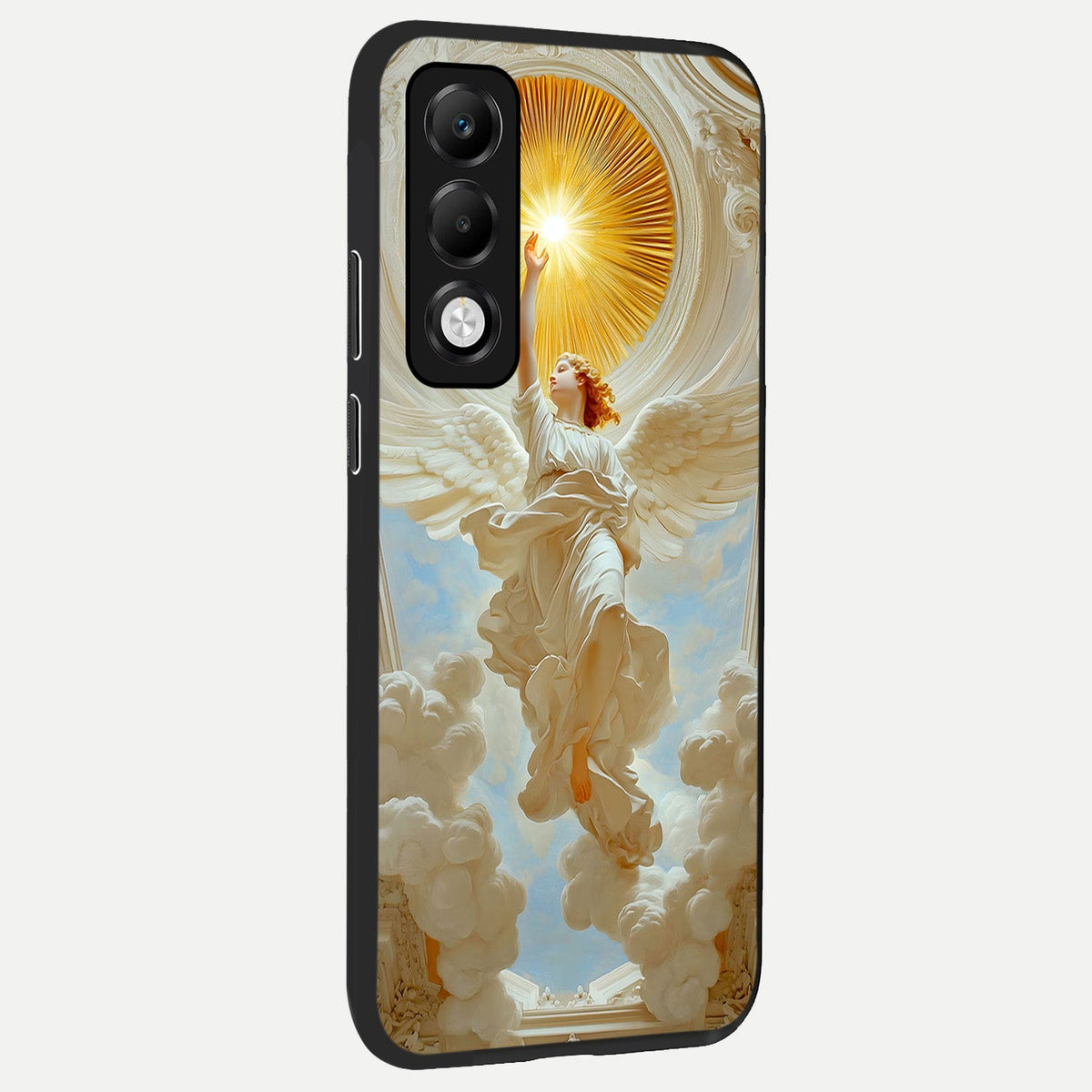  Divine Light Angel back cover For Oppo K13x 5G slim fit glass case with vibrant aesthetic design