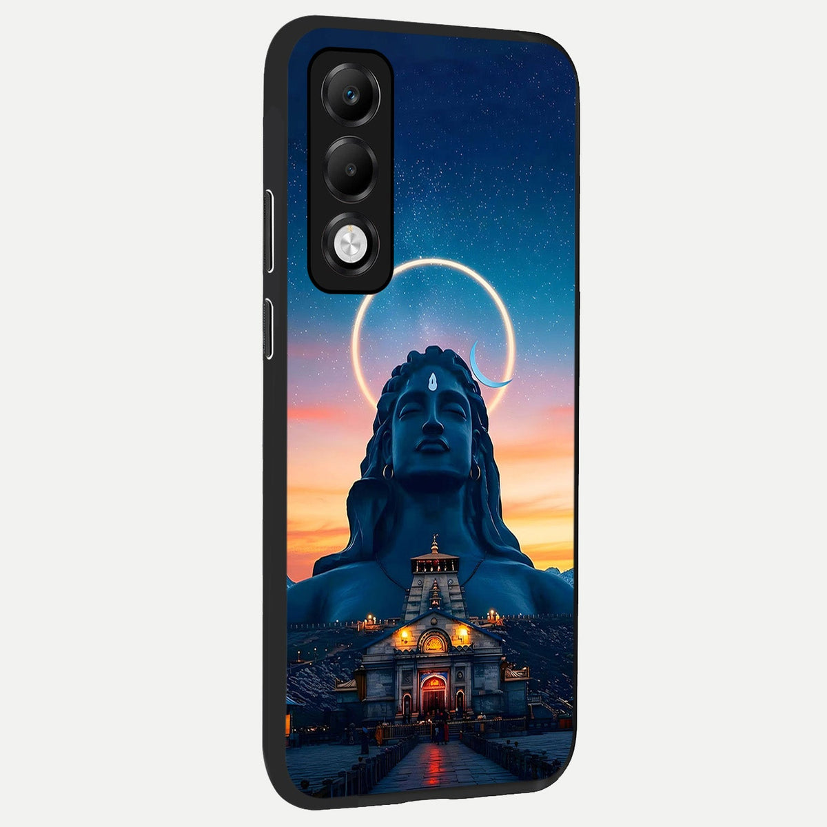  Eternal Shiva Aura back cover For Oppo K13x 5G slim fit glass case with vibrant aesthetic design
