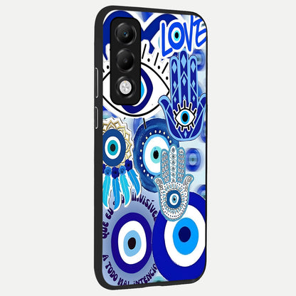  Evil Eyes Dream back cover For Oppo K13x 5G slim fit glass case with vibrant aesthetic design