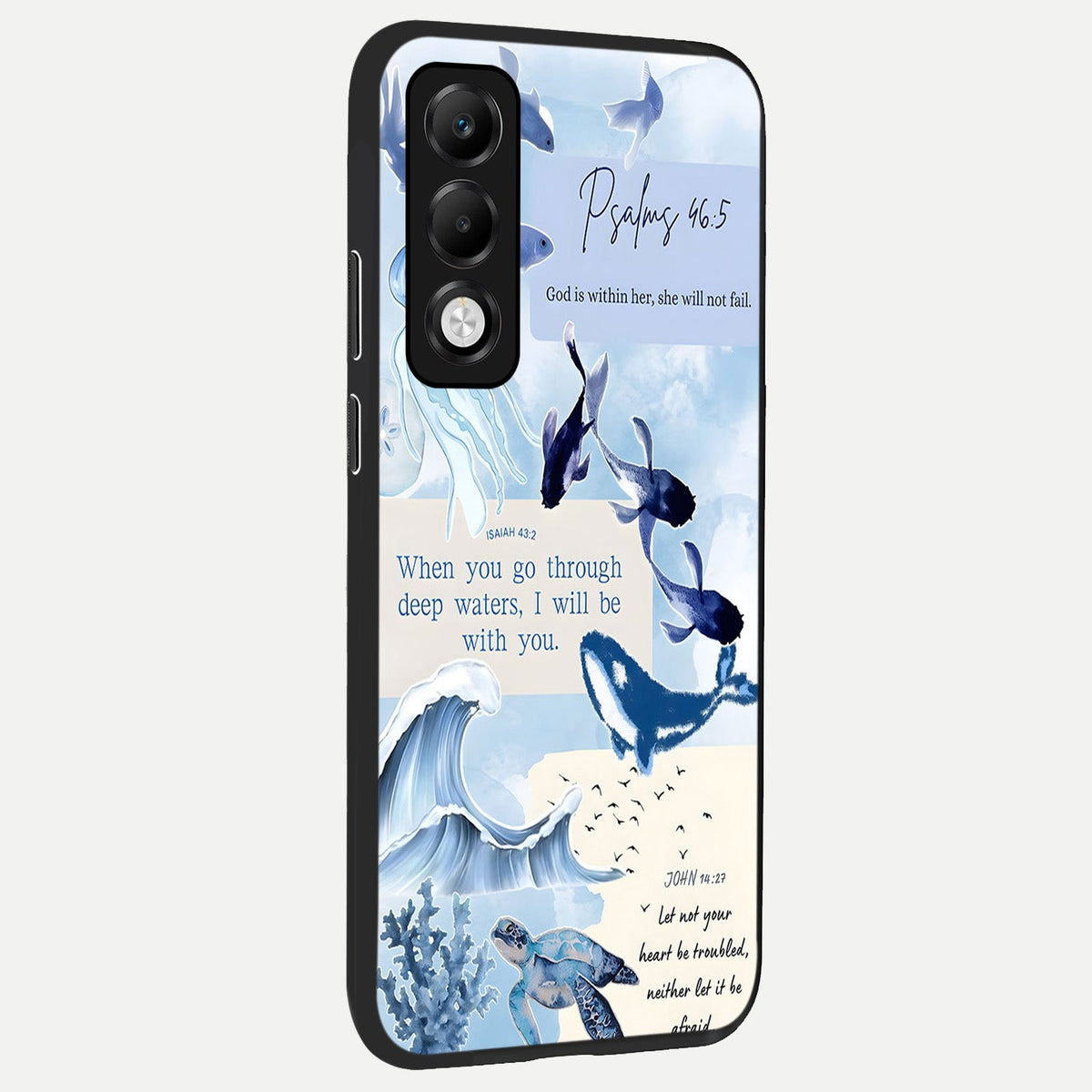  Faithful Ocean Promise back cover For Oppo K13x 5G slim fit glass case with vibrant aesthetic design