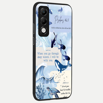 Faithful Ocean Promise back cover For Oppo K13x 5G slim fit glass case with vibrant aesthetic design