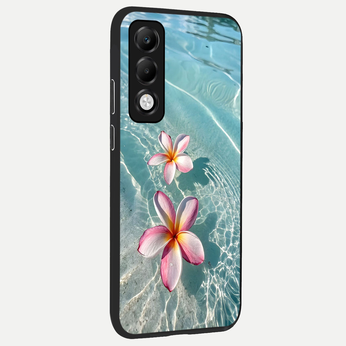  Floating Bloom Bliss back cover For Oppo K13x 5G slim fit glass case with vibrant aesthetic design