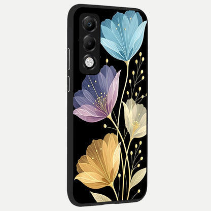  Flower Bloom Glow back cover For Oppo K13x 5G slim fit glass case with vibrant aesthetic design